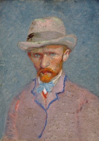 auto-retrato de vincent van gogh de 1887; a pintura está no van gogh museum, em amsterdam