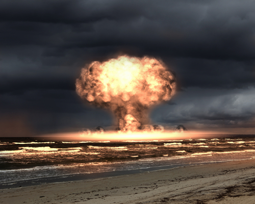 nuclear explosion mushroom cloud the nuclear strikes of 2025,