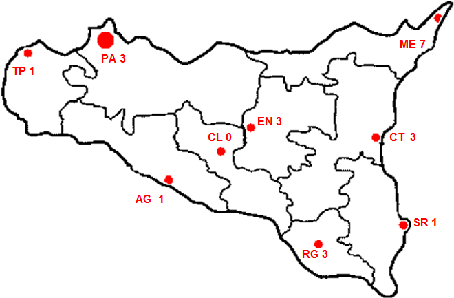 \\cdcpa1-sv0003\dati\a magistrati\albo\relazione fl 2015\richiesta dati ciancimino\parifica_2015_mappa_fig4 enti deficitari – supera 50percento parametri.png