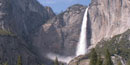 upper yosemite fall with spring runoff