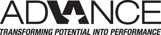 advance logo - transforming potential into performance